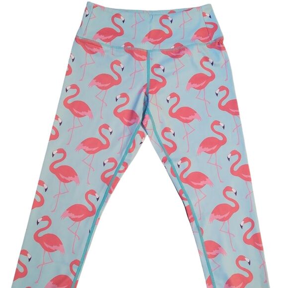 Flexi Lexi Flamingo Yoga Workout Leggings - Picture 6 of 11